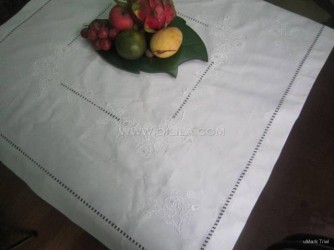 Bộ khăn trải bàn vuông 4 khăn ăn - MS 015